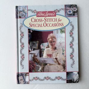 Vtg 90s Alma Lynne's Cross-Stitch for Special Occasions Hardcover Book EUC